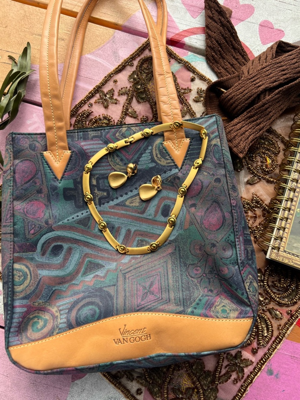 Van Gogh Museum Amsterdam Irises Tapestry Satchel Handbag